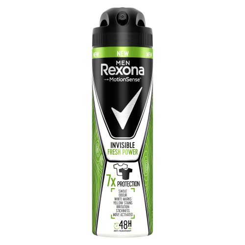 Rexona Men Invisible Fresh&Power antiperspirant ve spreji pro muže 150ml