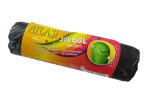 Pytle na odpad 60l, 20ks/role, 60x70cm