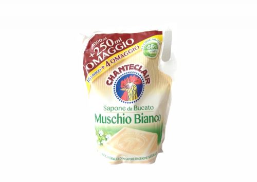 Tekuté mýdlo pro ruční praní MUSCHIO BIANCO-náplň 1l+250ml
