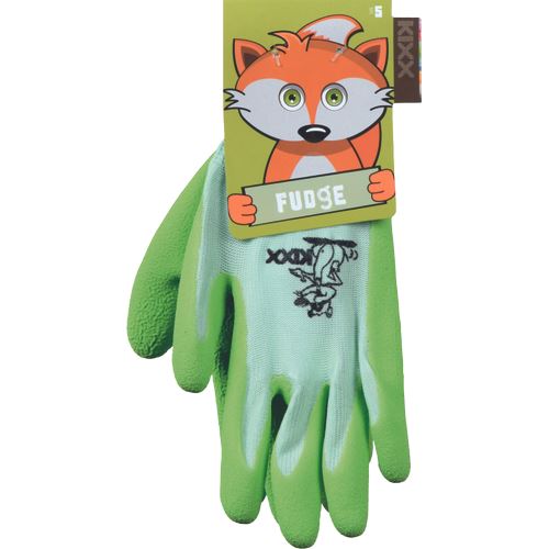 FUDGE rukavice nylon.latex.dl.zelená,dětská,vel.4
