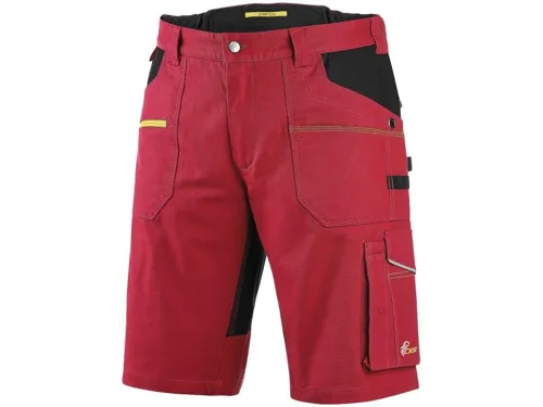 Kraťasy CXS STRETCH pánské, červeno-černé_(1)