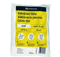 Zakrývací fólie 4x12,5m HDPE 12my