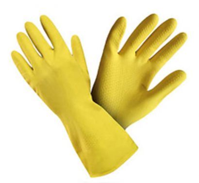 Gum.ruk.žluté XL pro domácnost