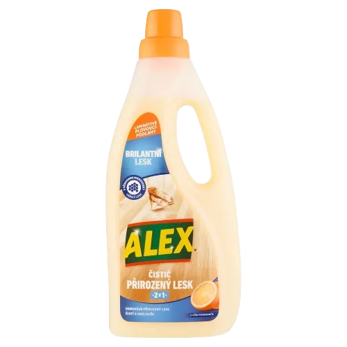 ALEX čistič přirozený lesk 2v1 laminát 750ml Pomeranč