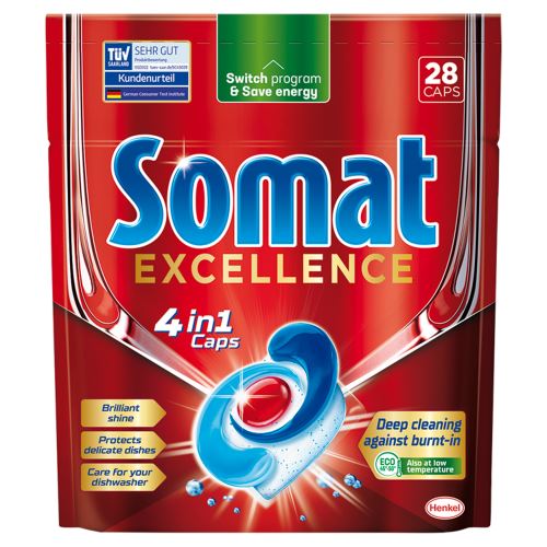 Somat Excellence, 4v1 28ks, kapsle do myčky