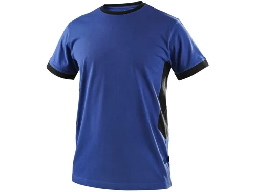 Tričko CXS OWEN, krátký rukáv, pánské, modro-černé_(1)