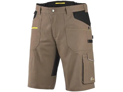Kraťasy CXS STRETCH, pánské, béžovo-černé_(1)