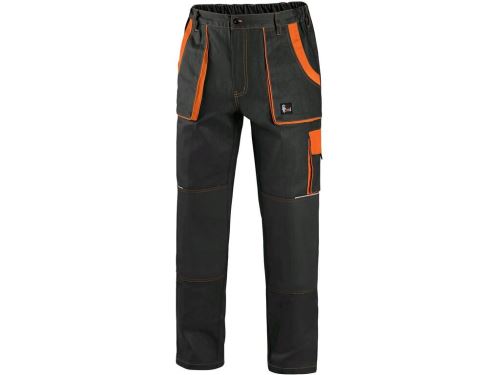 Kalhoty Lux Josef mont.černo-oranž.v.48