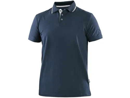 Polokošile CXS HENRY, pánské, krátký rukáv, modro-bílá_(1)
