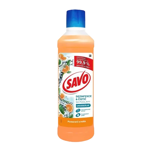 Savo čistič podlahy Pomeranč Máta Dezinfekční 1l (bez chloru)
