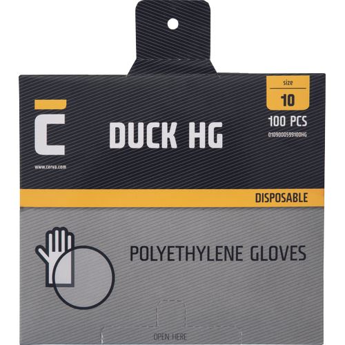 DUCK HG rukavice jednoráz.polyehyl. 10