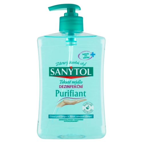 Sanytol antb. mýdlo 95% přír.složení Purifiant 500ml Šalvěj&Lípa