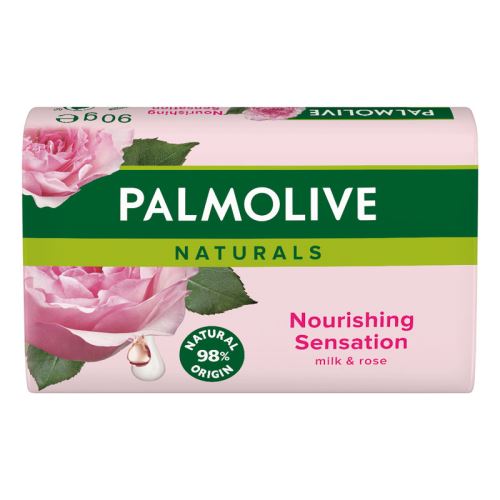 PALMOLIVE mýdlo Mléko&Růže 90g růžové