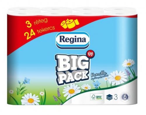 Toaletní papír Regina Kamilla 3vr (bílý s barevnou ražbou) (24ks)