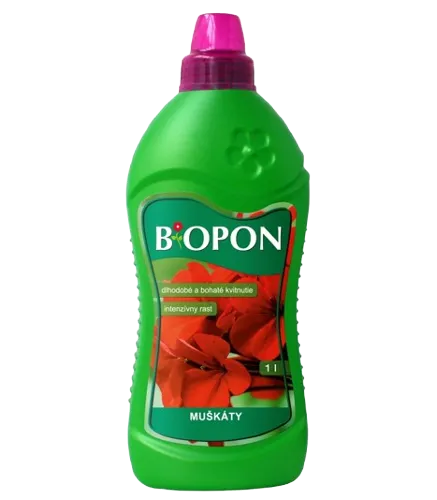 Biopon kapalné hnojivo muškáty 1l