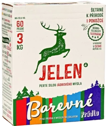 JELEN mýdlový prášek 60PD/3kg Color