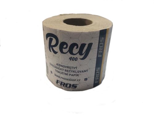 Toaletní papír RECY 400 útržků, 1vr recykl (64ks) FROS