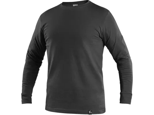 Pánské tričko s dlouhým rukávem PETR, černé_(1)