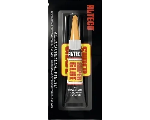 Alteco Super glue - Vteřinové lepidlo gelové 3g