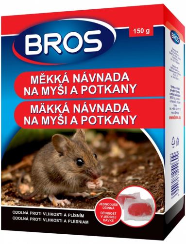 Bros měkká návnada na myši, krysy a potkany 150g 