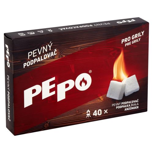 PE-PO pevný podpalovač 40 podpalů v krabičce