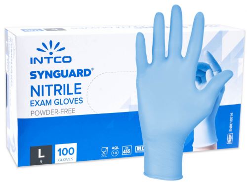 Nitrilové rukavice bez pudru vel.L 100ks modré