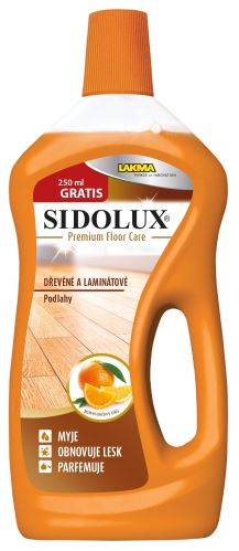 SIDOLUX Premium floor care dřevěné a laminátové podlahy s pomerančovým olejem 0,75l+0,25l