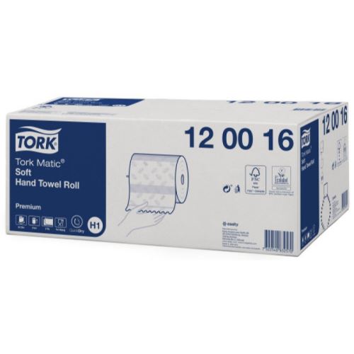 Ručník papírový MATIC role TORK Premium bílá TAD H1,délka 120m (6ks) 
