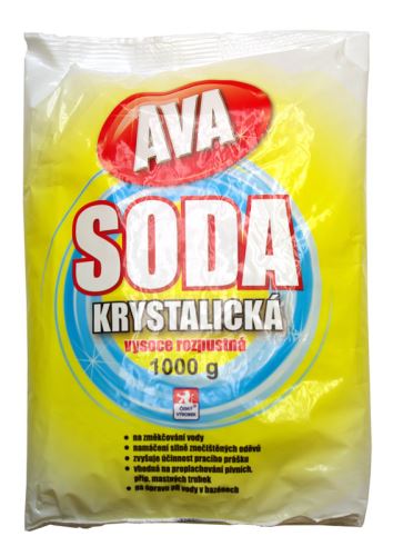 AVA Soda krystalická 1kg Hlubna na změkčování vody