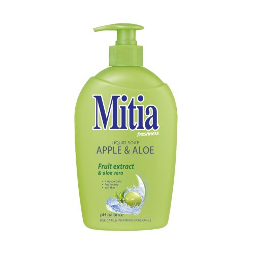Mitia tek.mýdlo apple-aloe 500ml s dávkovačem