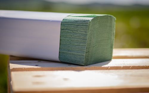 Papírový ručník ZZ 1vr, zelený 4000ks 25x23cm FROS