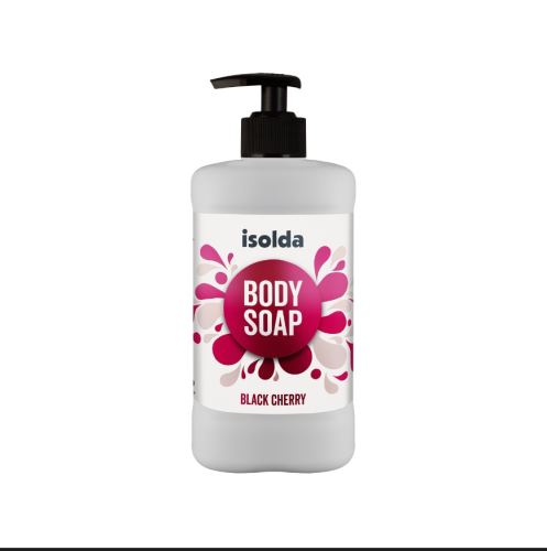ISOLDA Black cherry body soap 400ml, tělové mýdlo