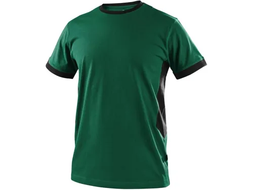 Tričko CXS OWEN, krátký rukáv, pánské, zeleno-černé_(1)