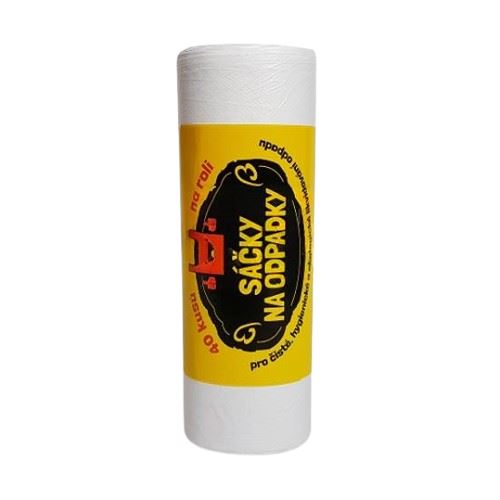 Pytle na odpad 70l, 40ks, 63x85cm, 10my, bílé