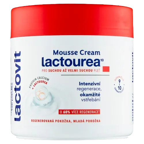 Lactovit lactourea Mousse cream 400ml hydratační pěnový krém