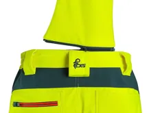 Kalhoty CXS BEDFORD, výstražné, pánské, softshell, žluto-petrolová_(3)