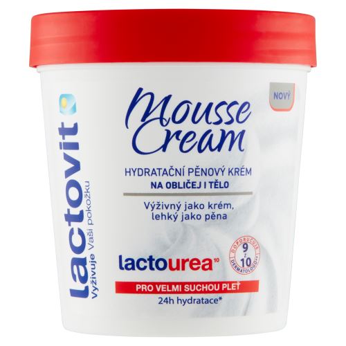 Lactovit lactourea Mousse cream 250ml hydratační pěnový