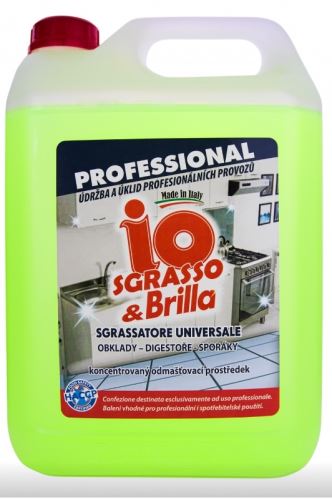 IO SGRASSO & BRILLA 5l profesionální čistící prostředek