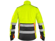 Bunda CXS BENSON, výstražná, softshell, žluto-černá_(2)