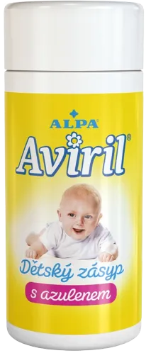 ALPA Aviril dětský zásyp s azulenem 100g, sypačka