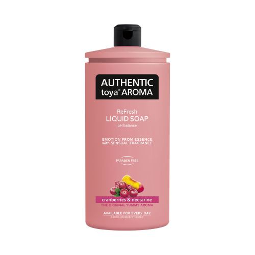 Authentic toya aroma tekuté mýdlo 600ml náplň Cranberries&Nectarine