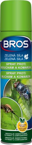 Bros Zelená síla sprej proti mouchám a komárům 300ml