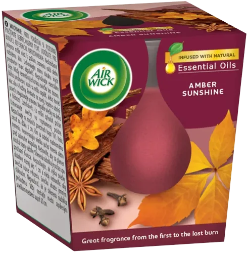 Airwick svíčka jantarové slunce 105g