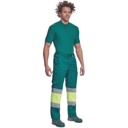 BILBAO HV kalhoty zelená/žlutá 64