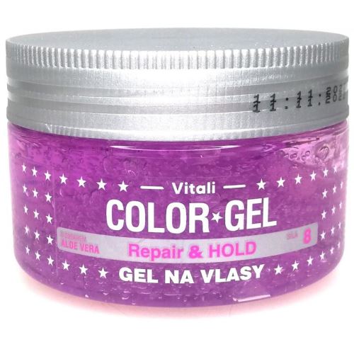 Color gel na vlasy fialový Aloe Vera 190ml 