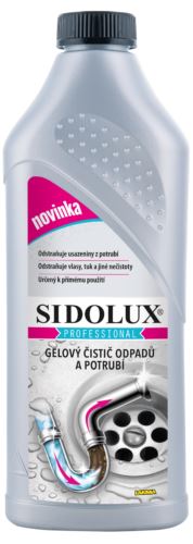 SIDOLUX PROFESSIONAL gelový čistič odpadů a potrubí 1l