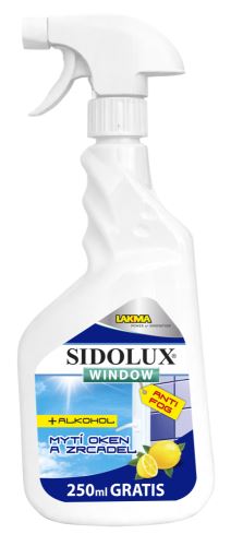 SIDOLUX WINDOW nano code-anti fog 500+250ml-proti zamlžení zrcadel a skel Citron