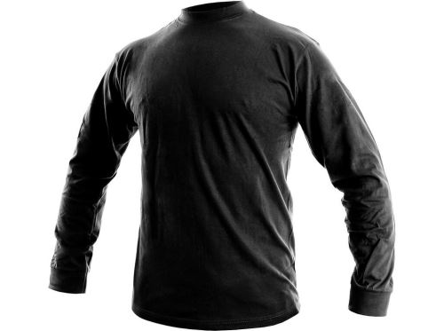 Pánské tričko s dlouhým rukávem PETR, černé, vel. 5XL
