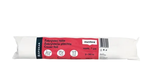 Zakrývací fólie 2x50m HDPE 7my