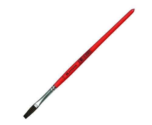 Štětec umělecký plochý S 7235313 červený 10